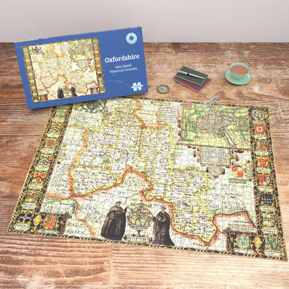 Oxfordshire Historical Map 1000 Piece Jigsaw Puzzle (1610)