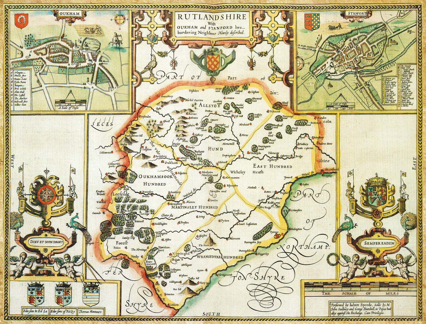Rutland Historical Map 1000 Piece Jigsaw Puzzle (1610)