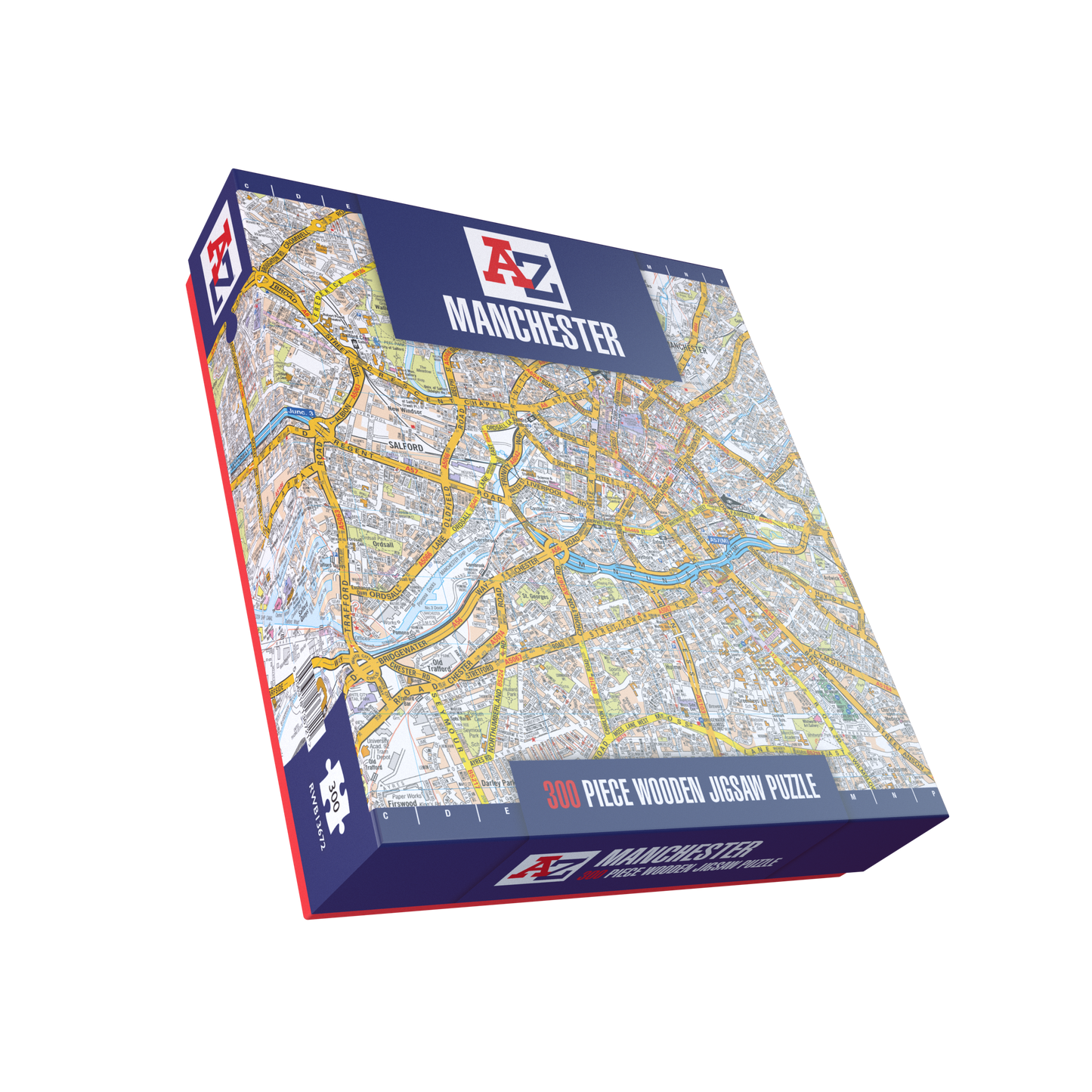A-Z Map of  Manchester 1000 or 300 Piece Jigsaw