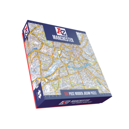 A-Z Map of  Manchester 1000 or 300 Piece Jigsaw