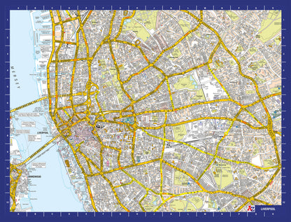 A-Z Map of  Liverpool 1000 or 300 Piece Jigsaw