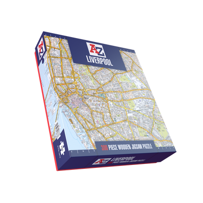 A-Z Map of  Liverpool 1000 or 300 Piece Jigsaw