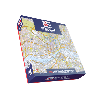 A-Z Map of  Newcastle 1000 or 300 Piece Jigsaw