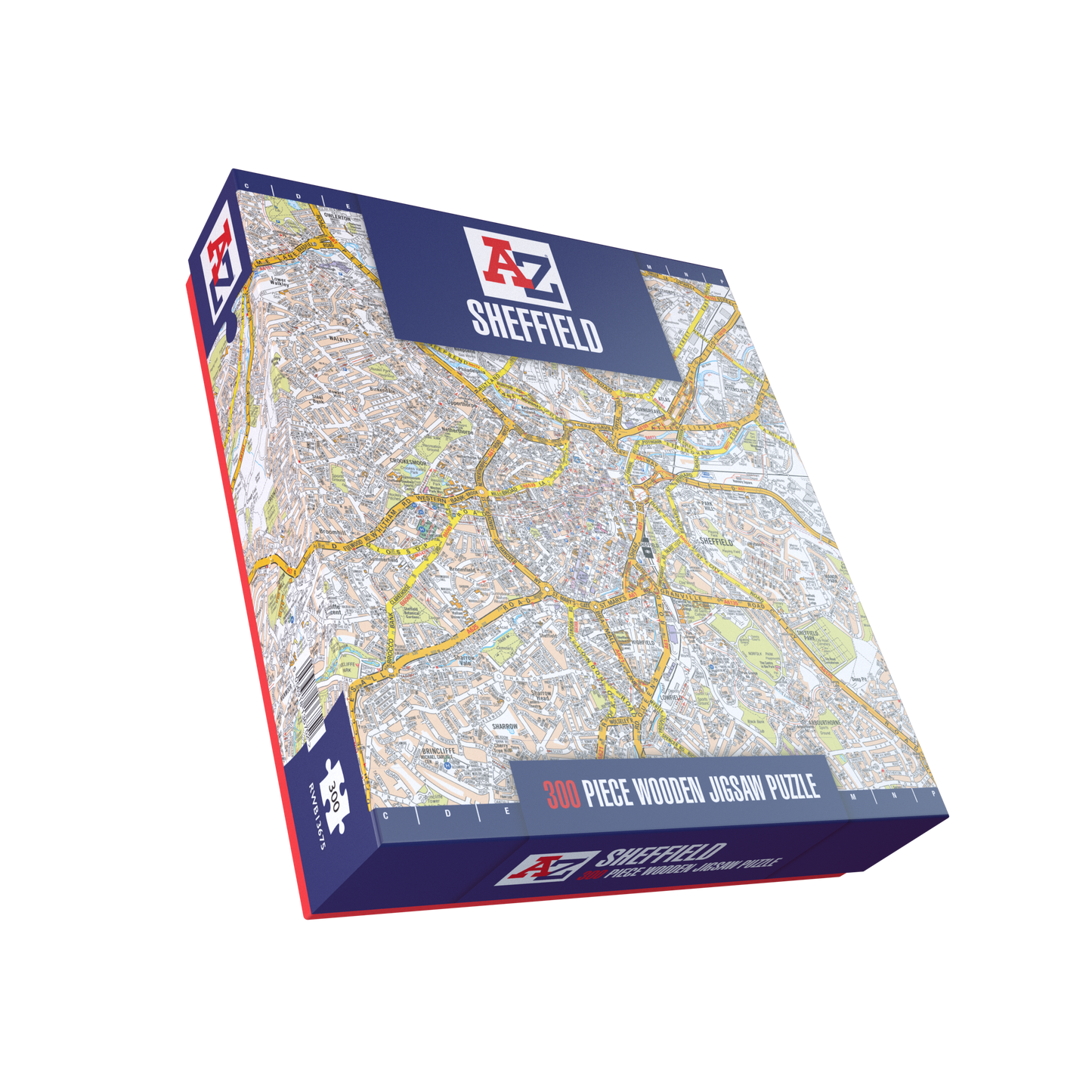 A-Z Map of  Sheffield 1000 or 300 Piece Jigsaw