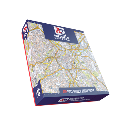 A-Z Map of  Sheffield 1000 or 300 Piece Jigsaw