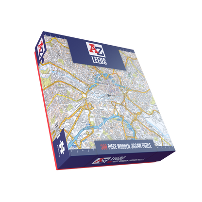 A-Z Map of  Leeds 1000 or 300 Piece Jigsaw