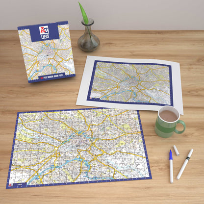 A-Z Map of  Leeds 1000 or 300 Piece Jigsaw