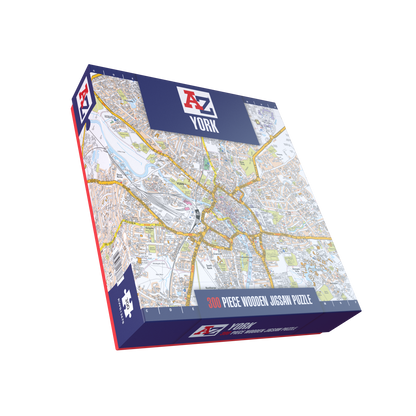A-Z Map of  York 1000 or 300 Piece Jigsaw