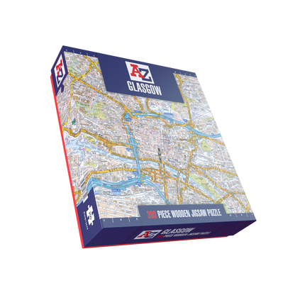 A-Z Map of  Glasgow 1000 or 300 Piece Jigsaw