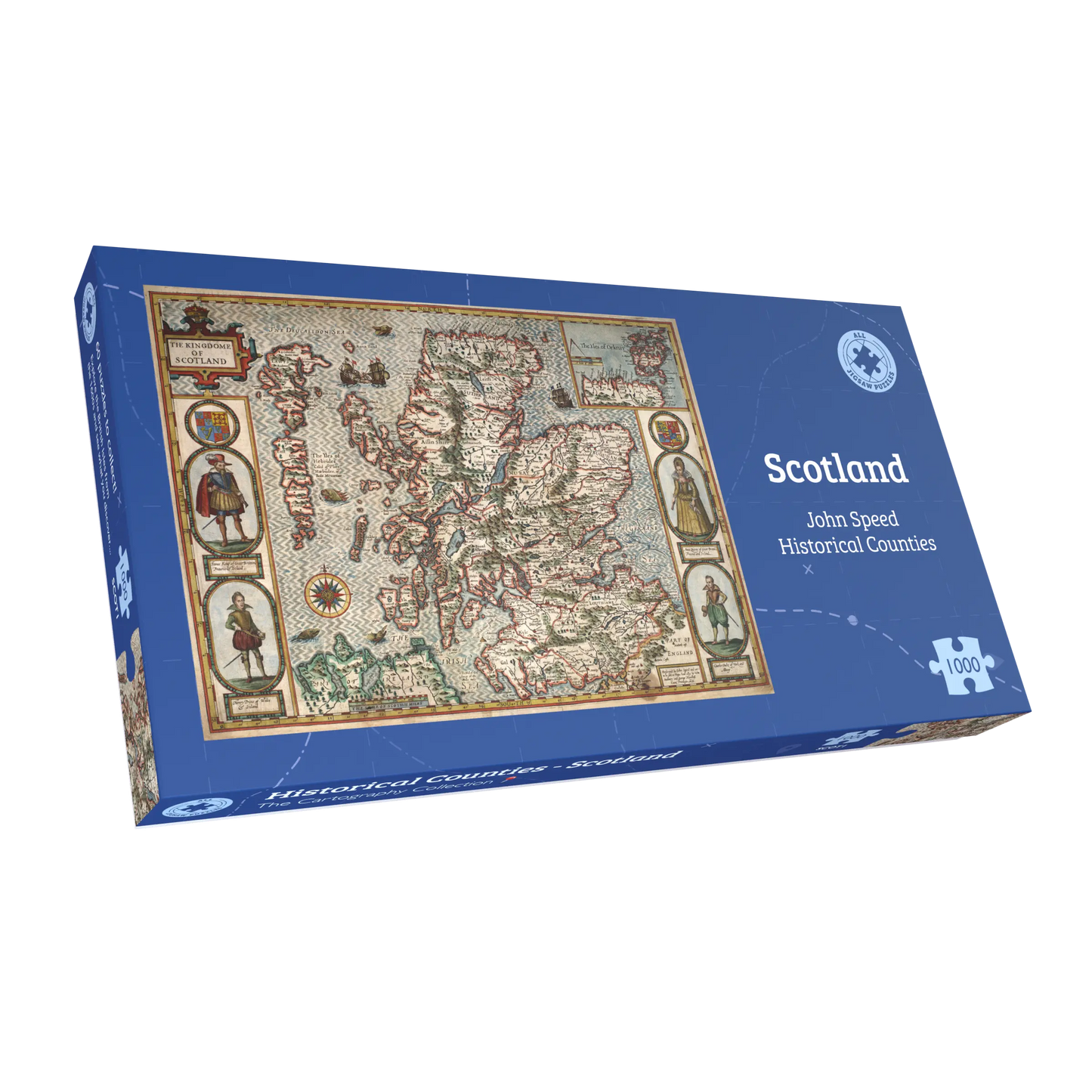 John Speed Historical Map of Scotland 1000 Piece Jigsaw Puzzle