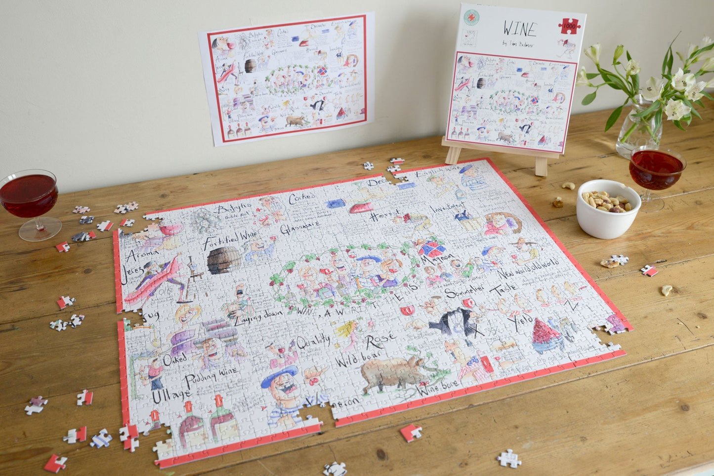 Wine - Tim Bulmer 1000 Piece Jigsaw Puzzle