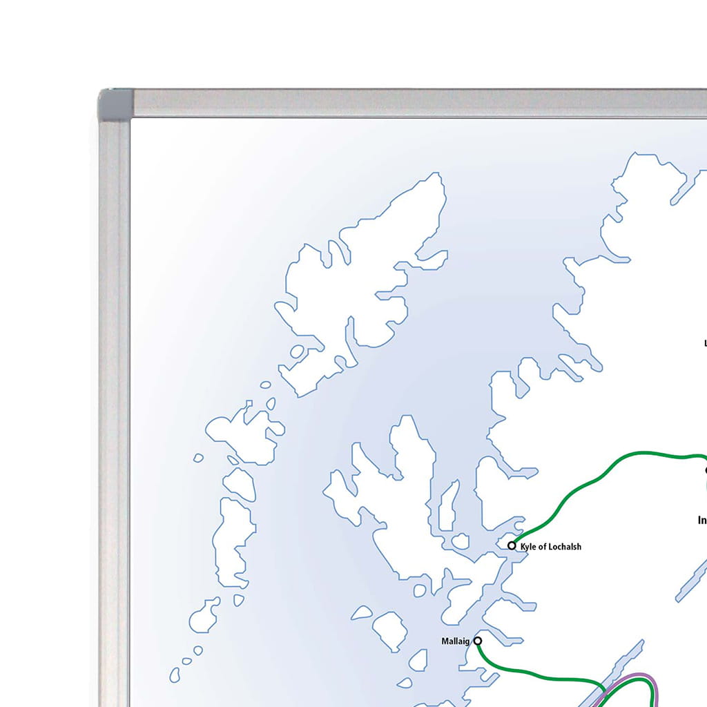 UK Rail Operators Map 62nd  Edition - Laminated Railway Wall Map