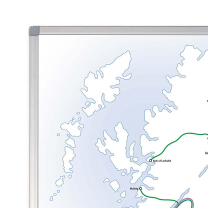 UK Rail Operators Map 62nd  Edition - Laminated Railway Wall Map