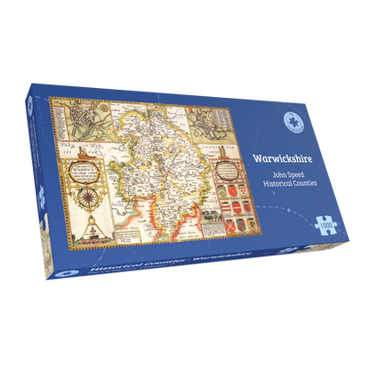 Warwickshire Historical Map 1000 Piece Jigsaw Puzzle