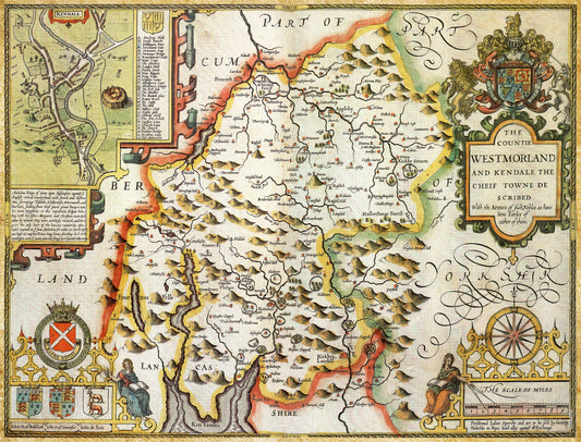 Westmoreland Historical Map 1000 Piece Jigsaw Puzzle (1610)