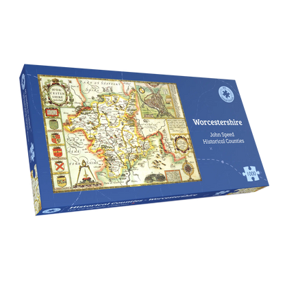 Worcestershire Historical Map 1000 Piece Jigsaw Puzzle (1610)