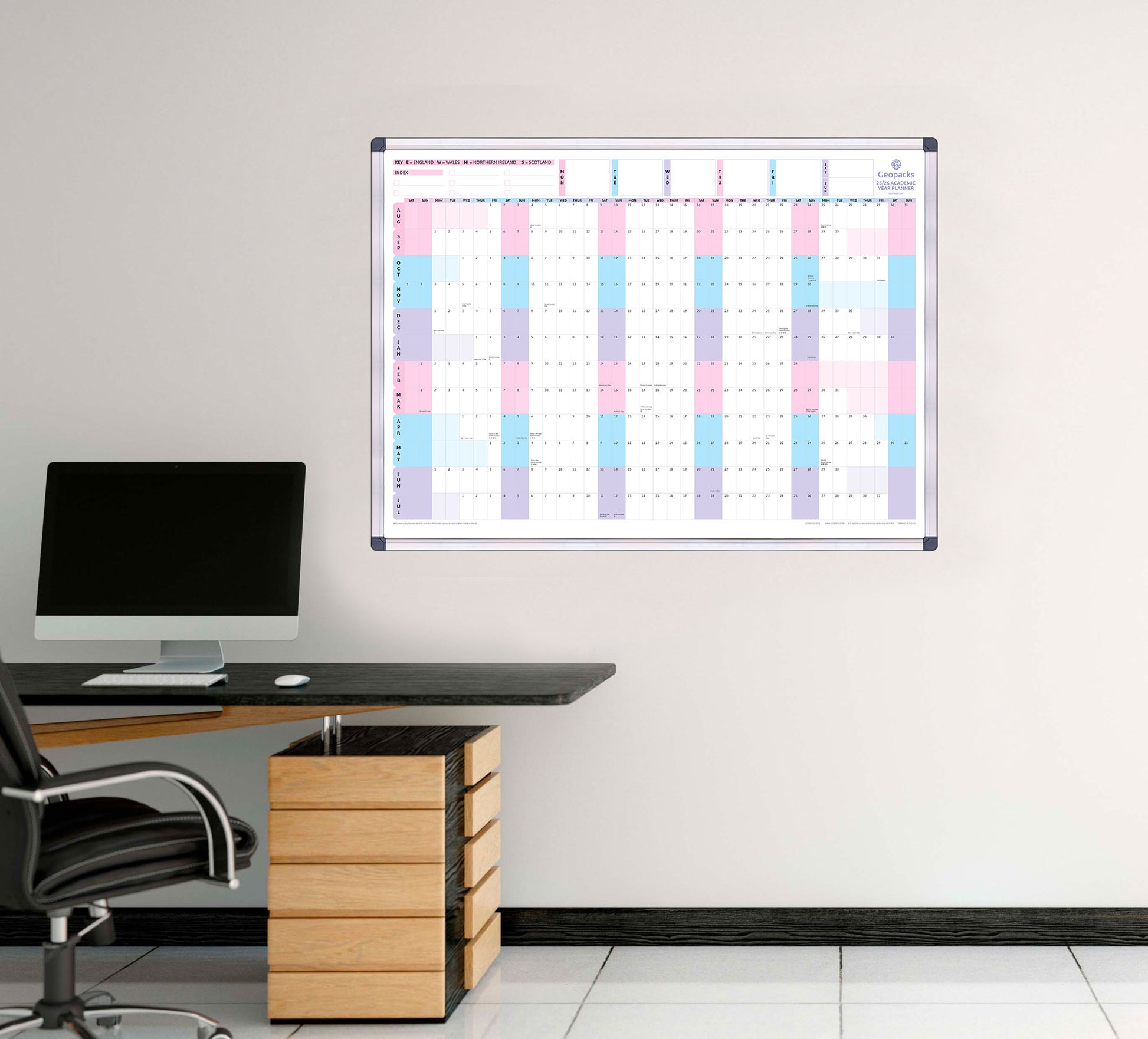 2025 2026 Academic Year Wall Planner
