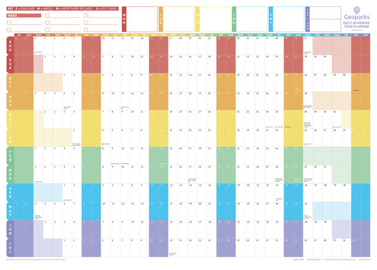 PRE-ORDER 2026 / 2027 Academic Year Wall Planner