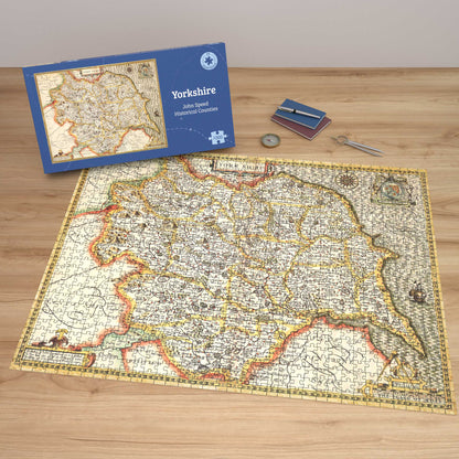 Yorkshire Historical Map 1000 Piece Jigsaw Puzzle (1610)