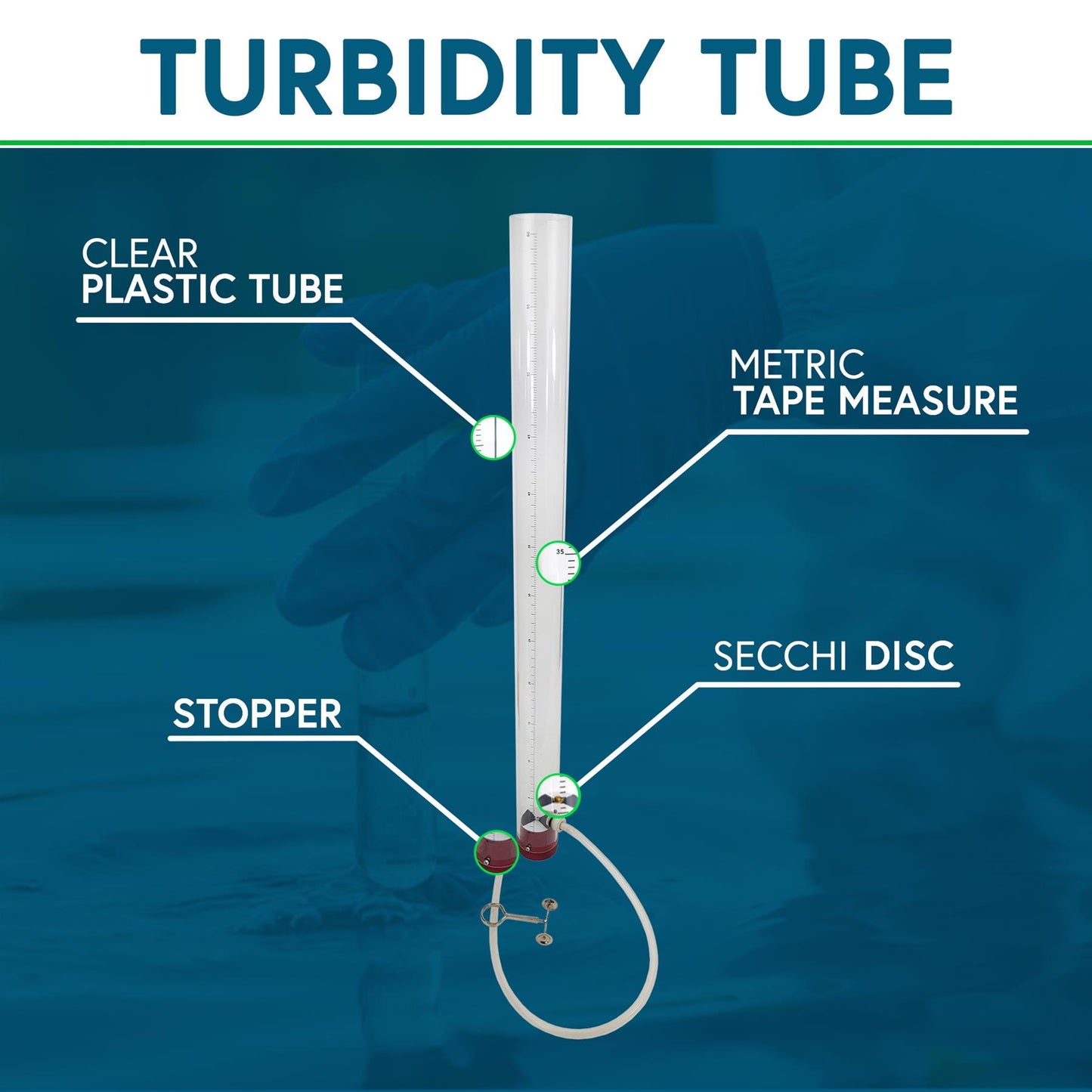 Turbidity Tube with Secchi Disk