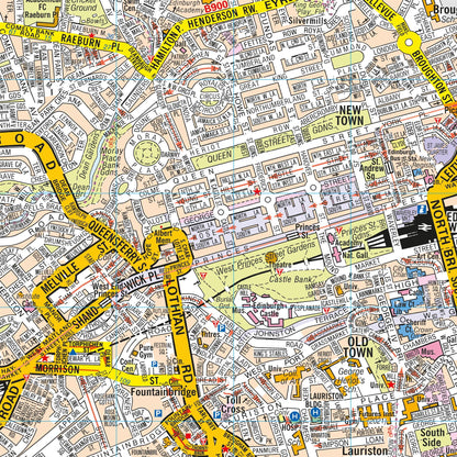 A-Z Map of Edinburgh Wall Map