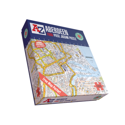 A-Z Map of Aberdeen 1000 Piece Jigsaw