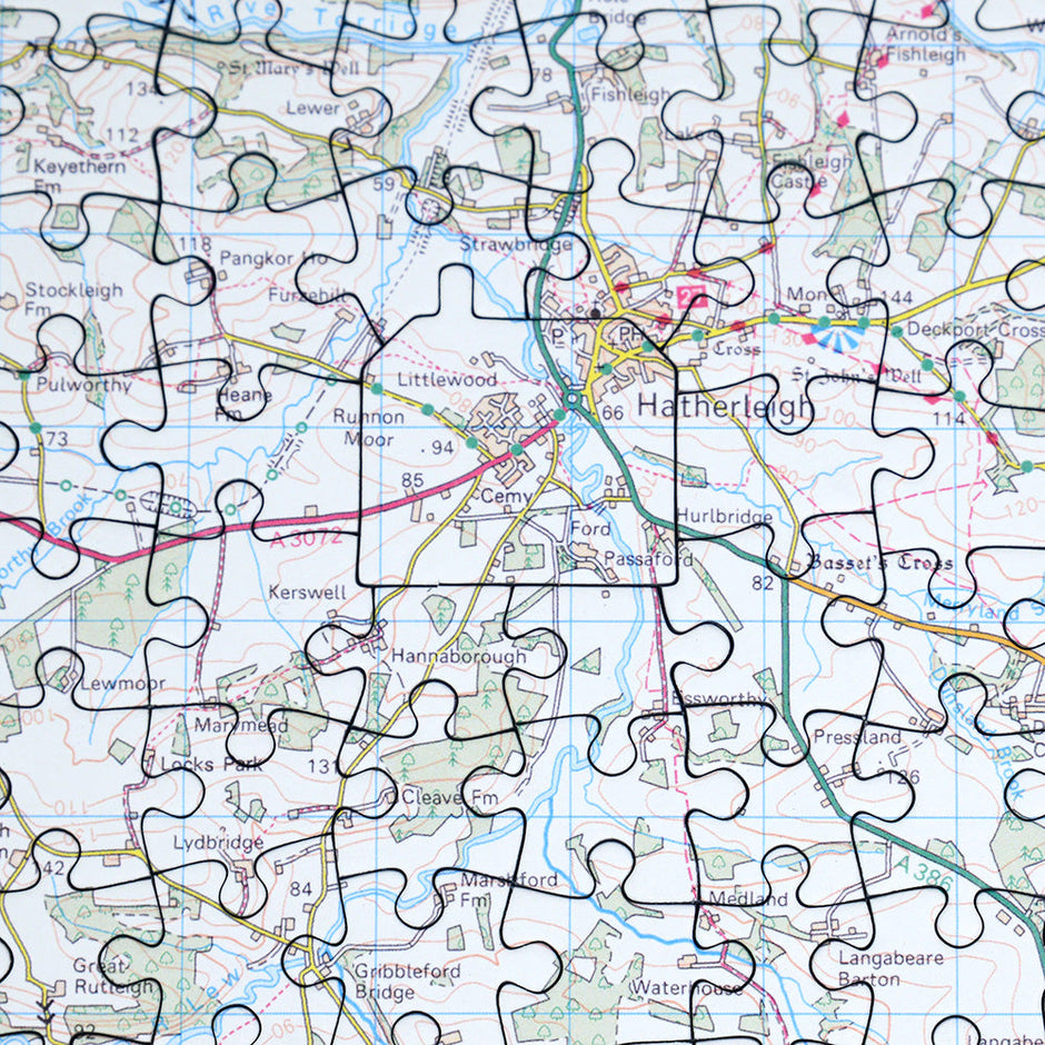 Map View Puzzle Personalised Map Jigsaw Puzzles – Geopacks