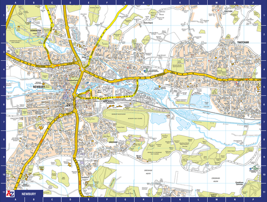 A-Z Map of Newbury 1000 Piece Jigsaw