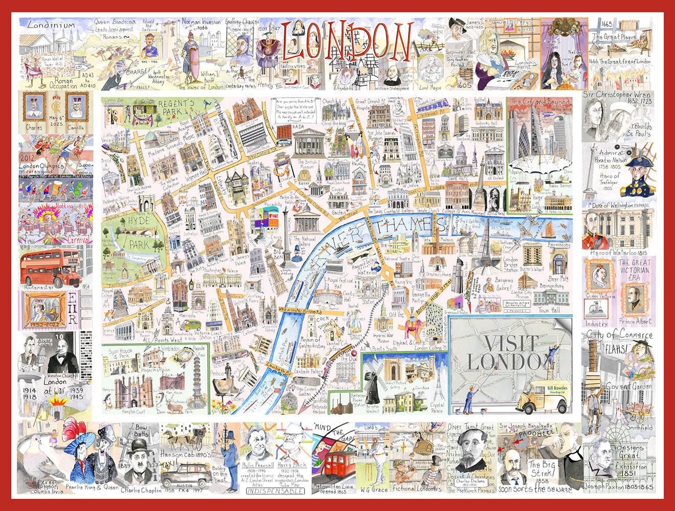 London - Tim Bulmer 1000 piece Jigsaw