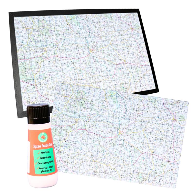 Personalised Framed Map Jigsaw Bundle