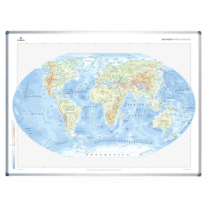 World Physical Features Map