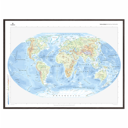 World Physical Features Map