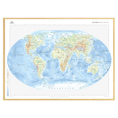 World Physical Features Map