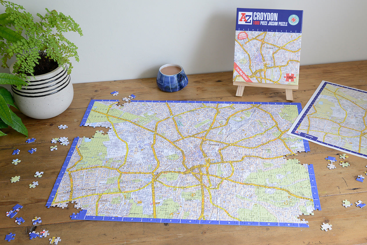 A-Z Map of Croydon 1000 Piece Jigsaw
