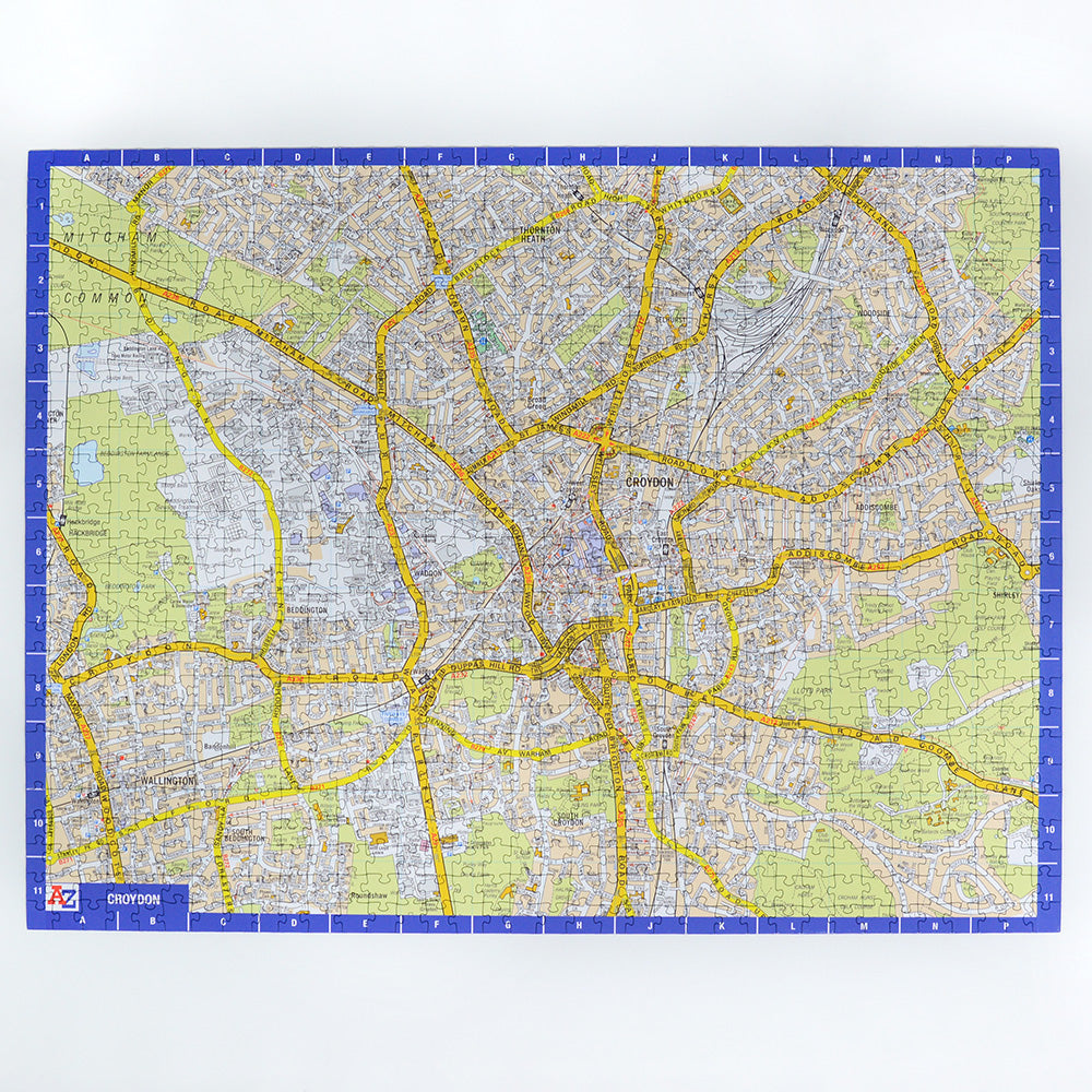 A-Z Map of Croydon 1000 Piece Jigsaw