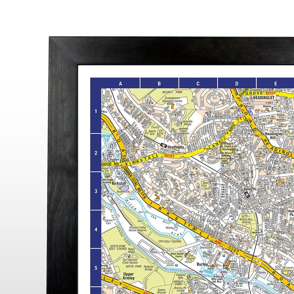 A-Z Map of Leeds Wall Map