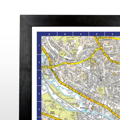 A-Z Map of Leeds Wall Map