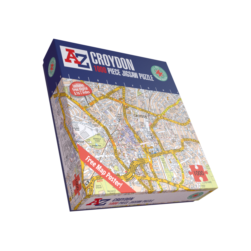 A-Z Map of Croydon 1000 Piece Jigsaw
