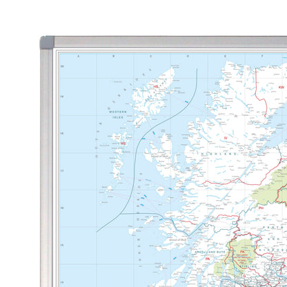 NEW UK Postcode Wall Map - Postcode Areas Map of Great Britain & NI