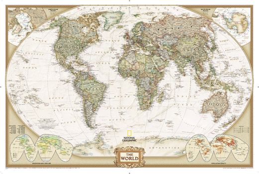 World Executive Wall Map