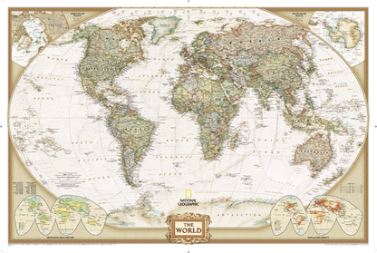 World Executive Wall Map