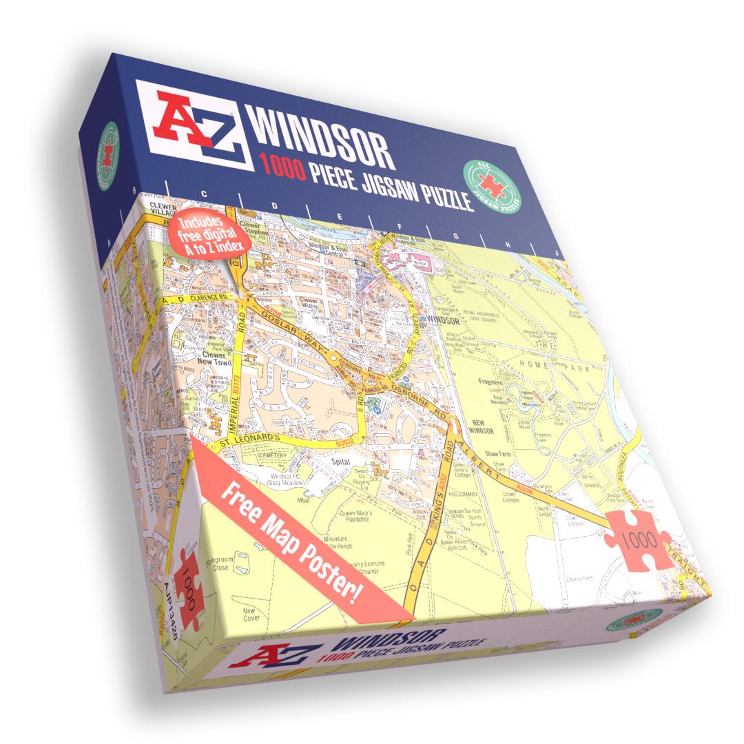 A-Z Map of  Windsor 1000 Piece Jigsaw