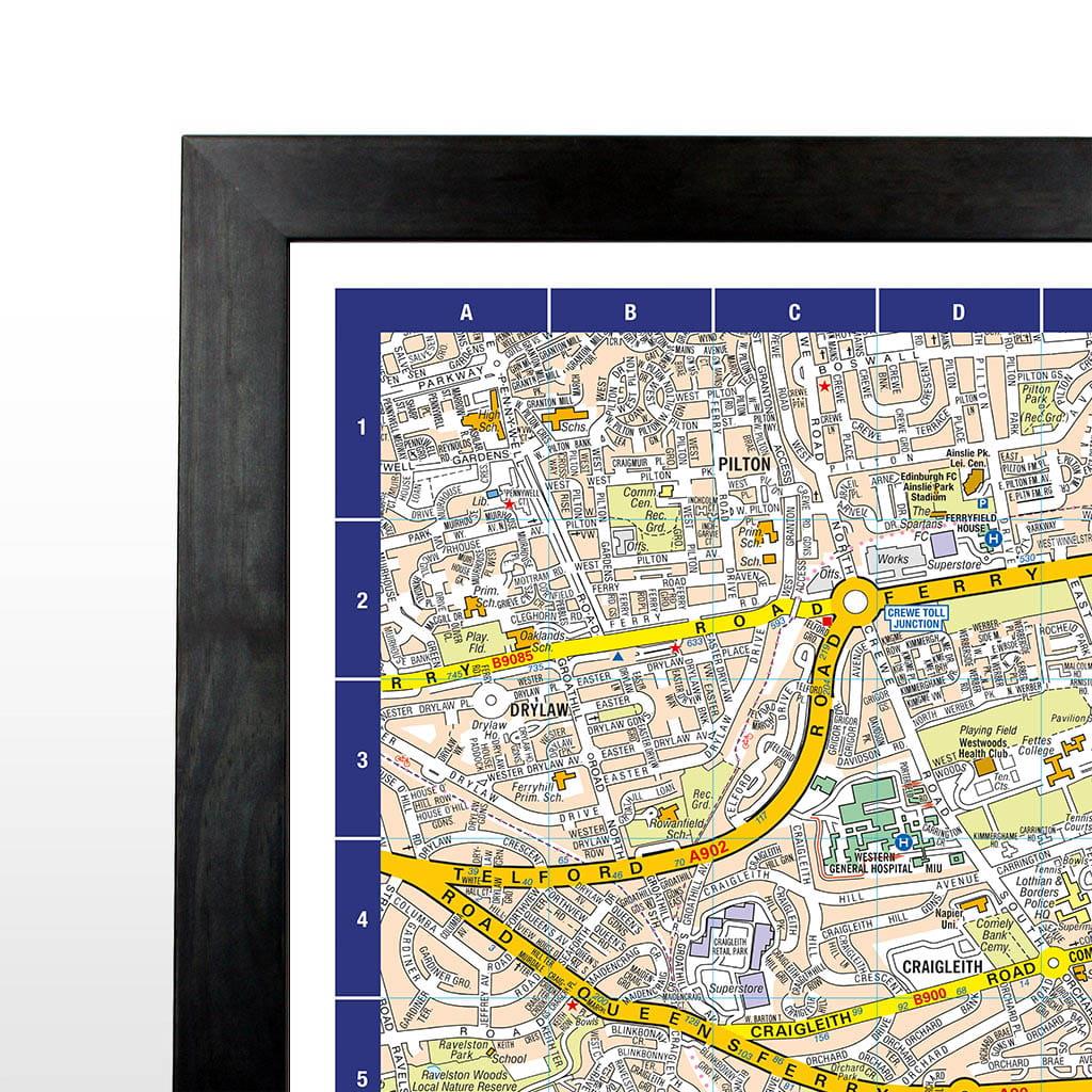 A-Z Map of Edinburgh Wall Map