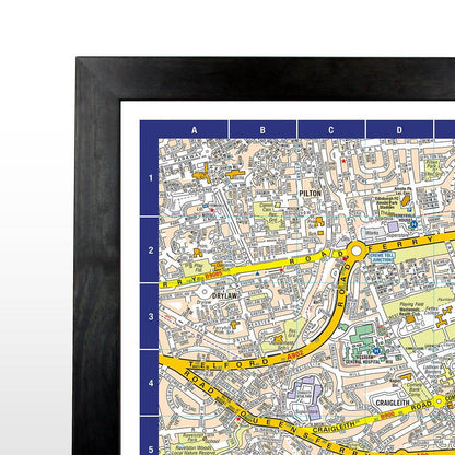 A-Z Map of Edinburgh Wall Map