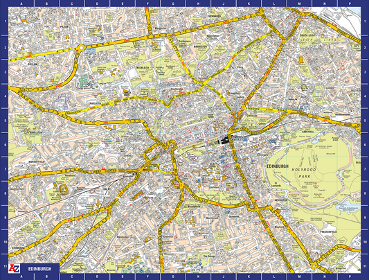 A-Z Map of  Edinburgh 1000 Piece Jigsaw