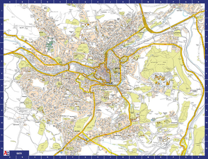 A-Z Map of  Bath 1000 Piece Jigsaw