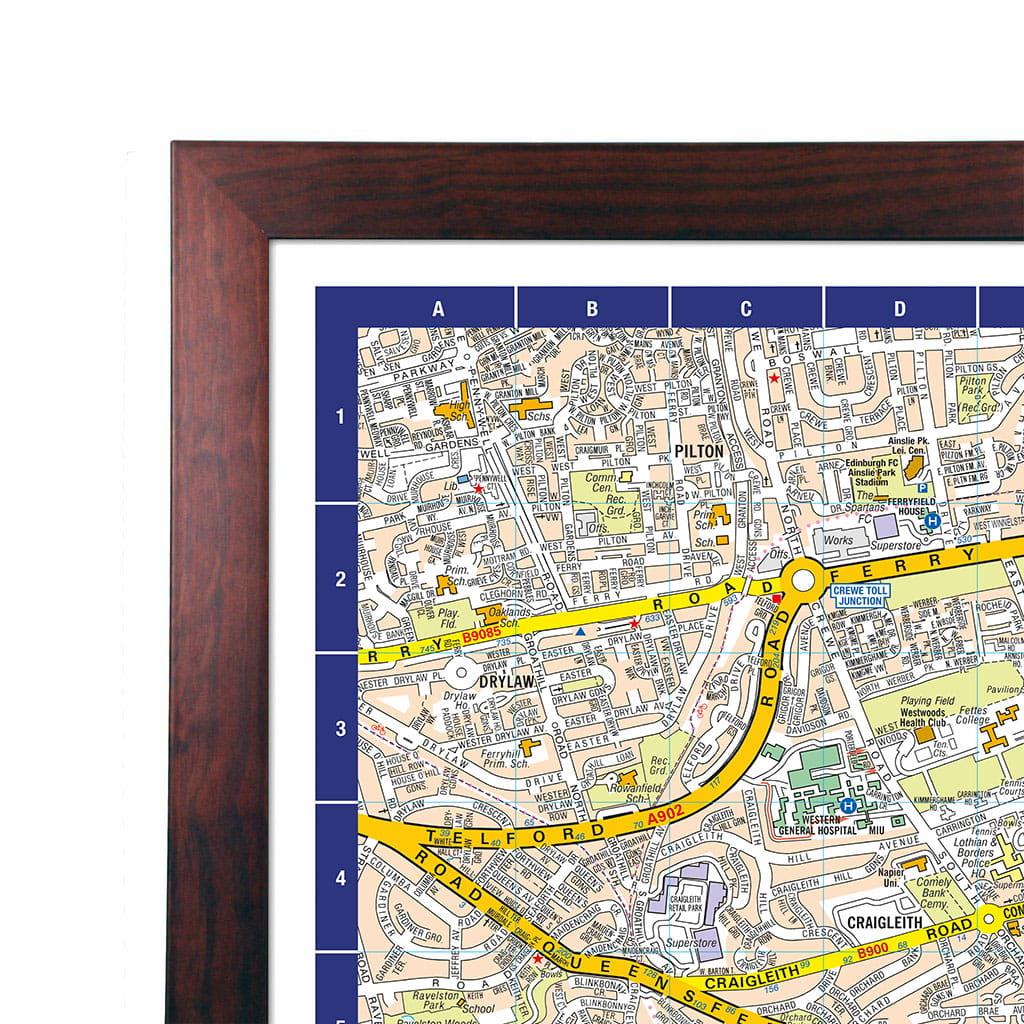 A-Z Map of Edinburgh Wall Map