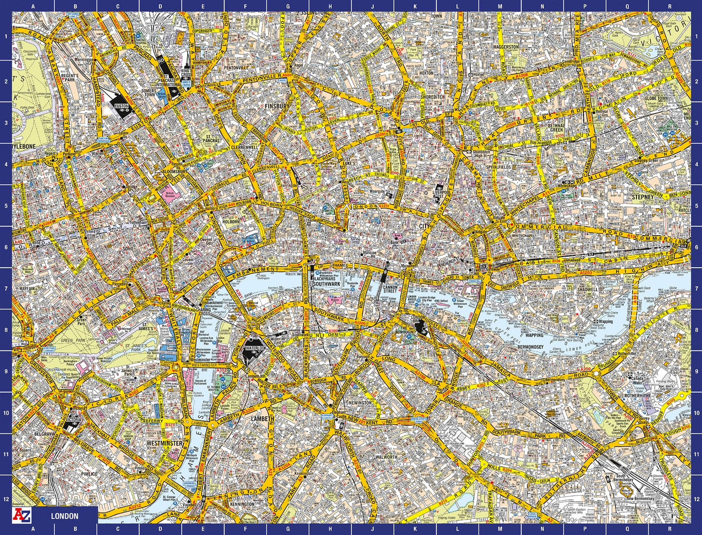 A-Z Map of  London 1000 Piece Jigsaw