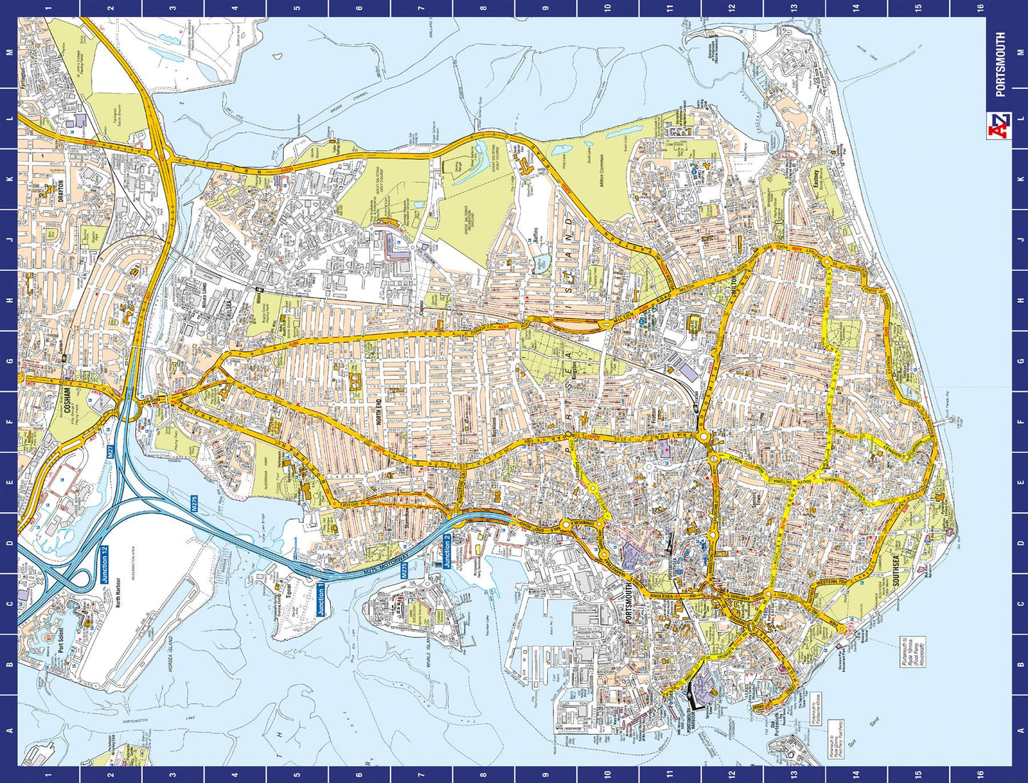 A-Z Map of  Portsmouth 1000 Piece Jigsaw