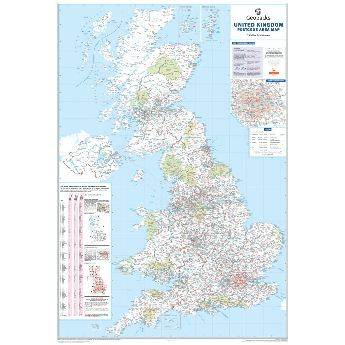 Postcode Map Ka19 UK Postcode Map – Geopacks